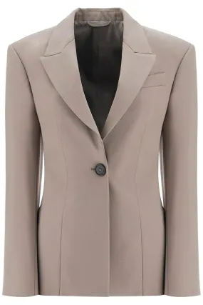 Single-Breasted Blazer Wool