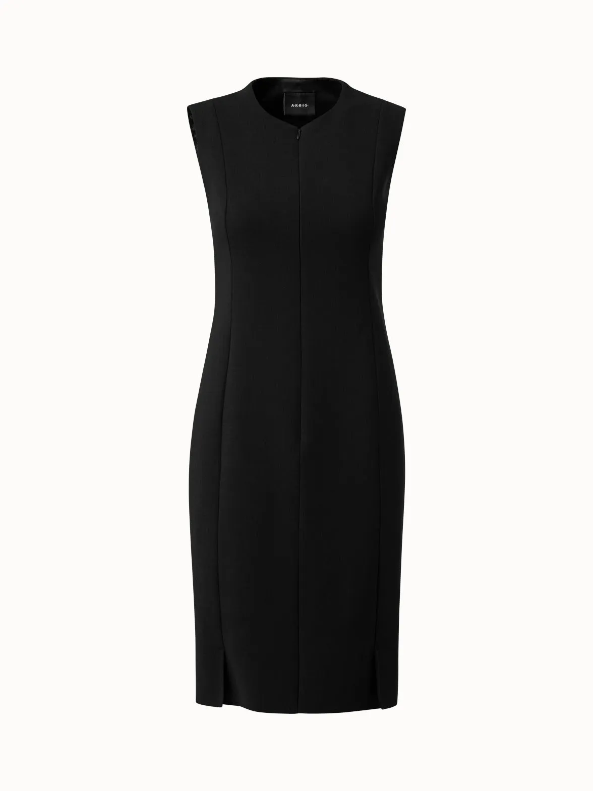 Sleeveless Sheath Dress from Wool Double-Face