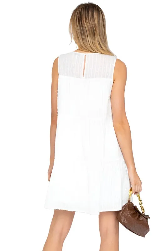 Sleeveless Tiered Mini Dress