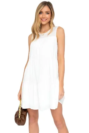 Sleeveless Tiered Mini Dress