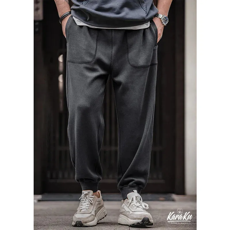 Solid Knit Jogger Sweat Pants