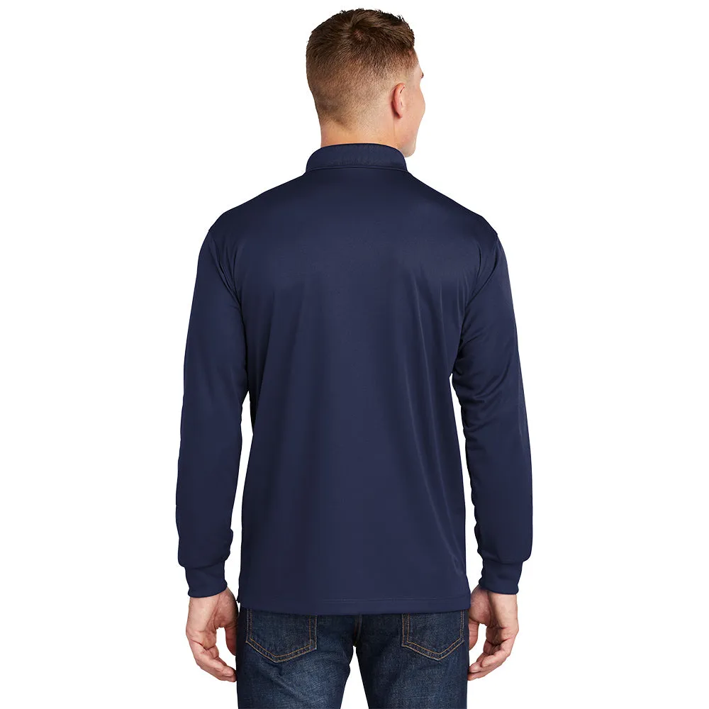 Sport-Tek® Long Sleeve Micropique Sport-Wick® Polo - True Navy