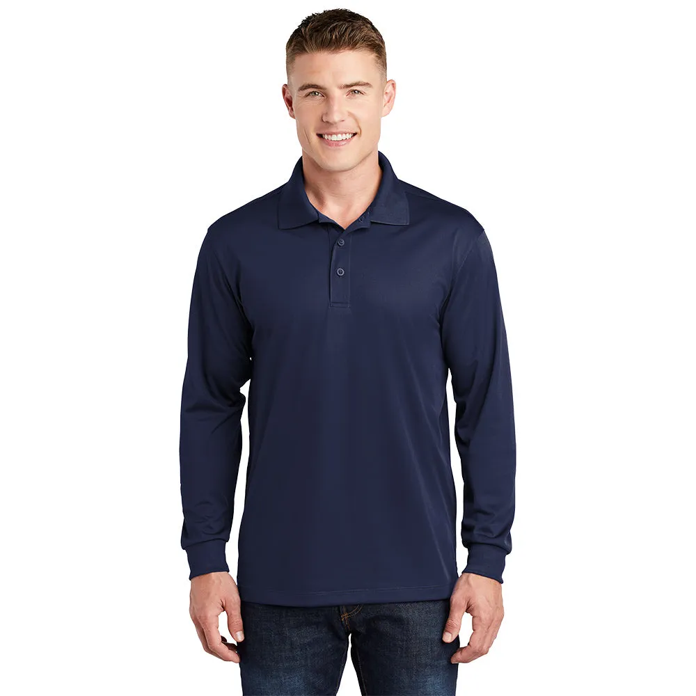 Sport-Tek® Long Sleeve Micropique Sport-Wick® Polo - True Navy