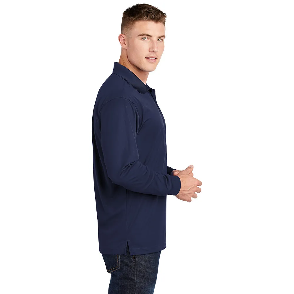 Sport-Tek® Long Sleeve Micropique Sport-Wick® Polo - True Navy