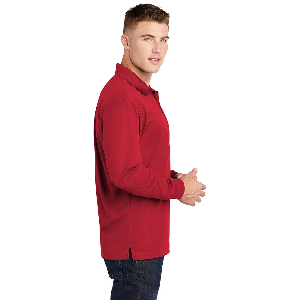 Sport-Tek® Long Sleeve Micropique Sport-Wick® Polo - True Red