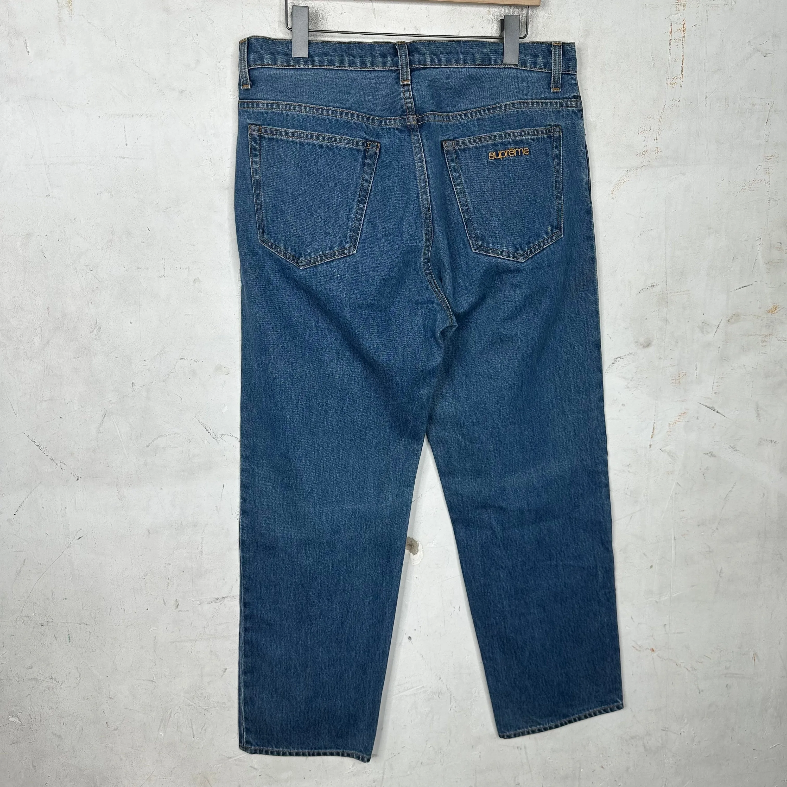 Supreme Baggy Stone Wash Denim Pants