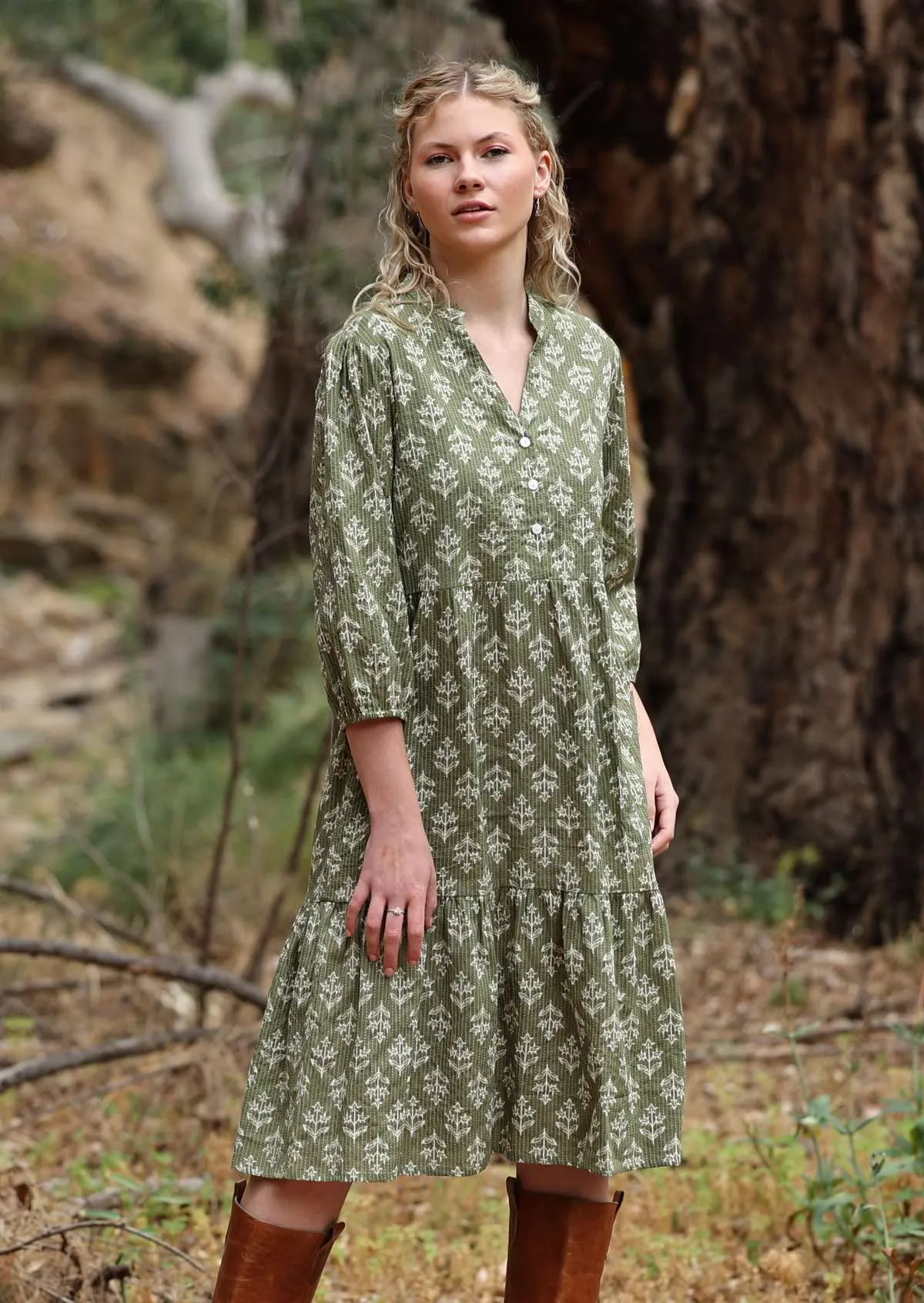 Tiered Midi Dress Malli