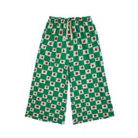 Tomato all over culotte pants