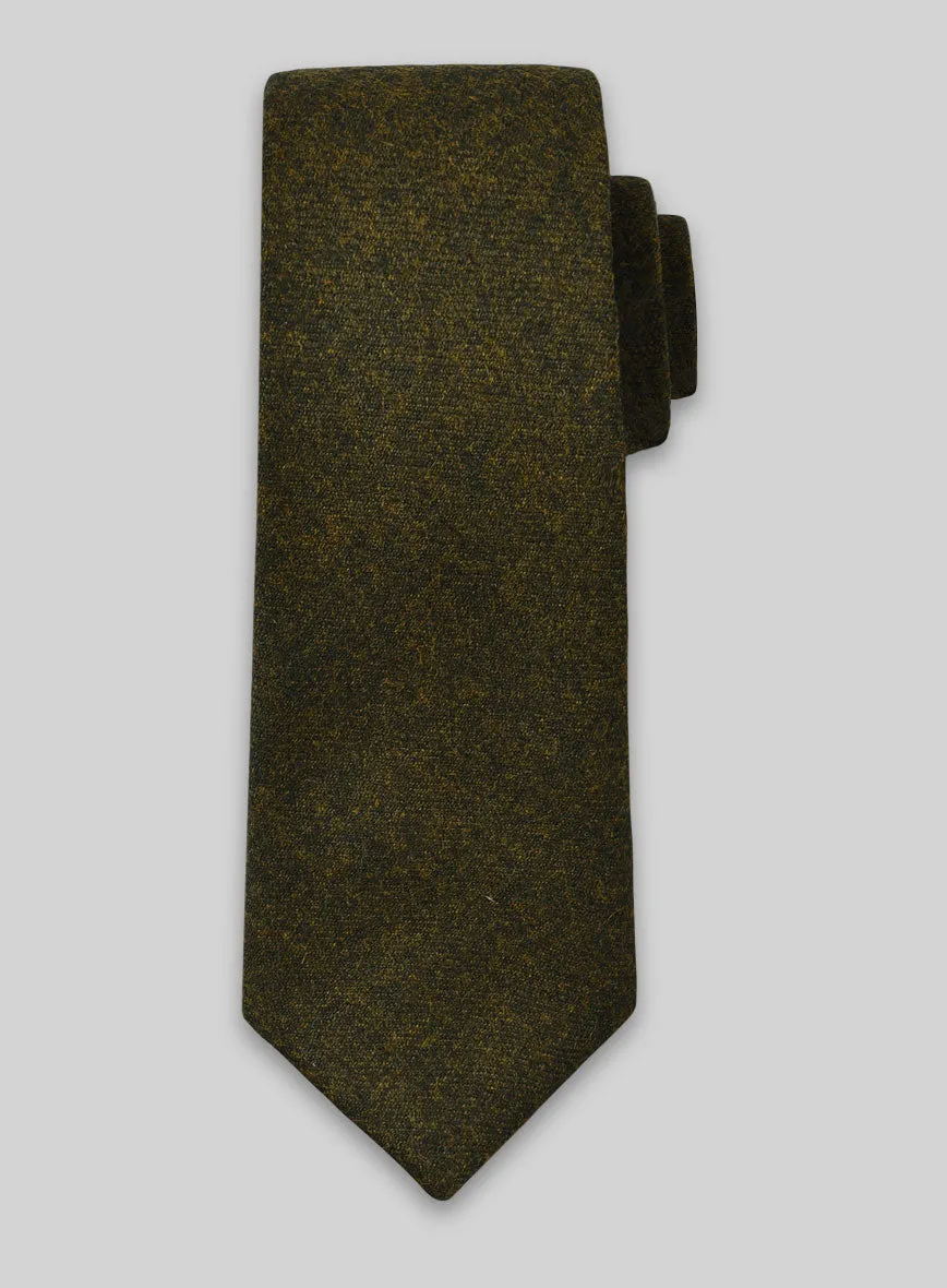 Tweed Tie - Melange Green Tweed