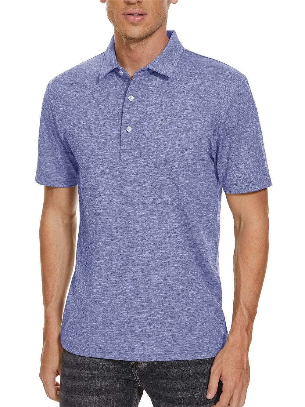 West Louis™ 3 Button Down Golf Polo Shirt